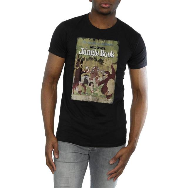 (XXL, Black) Jungle Book Mens Poster Cotton T-Shirt