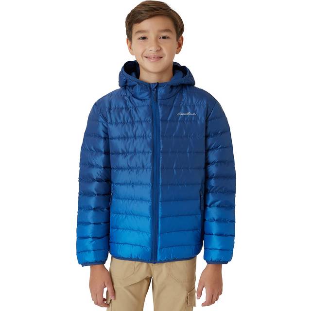 Eddie Bauer Boys' Jacket - CirrusLite Weather Resistant Down Coat for Boys - Insulated Quilted Bubble Puffer (3-20)  Size 5-6  Cobalt