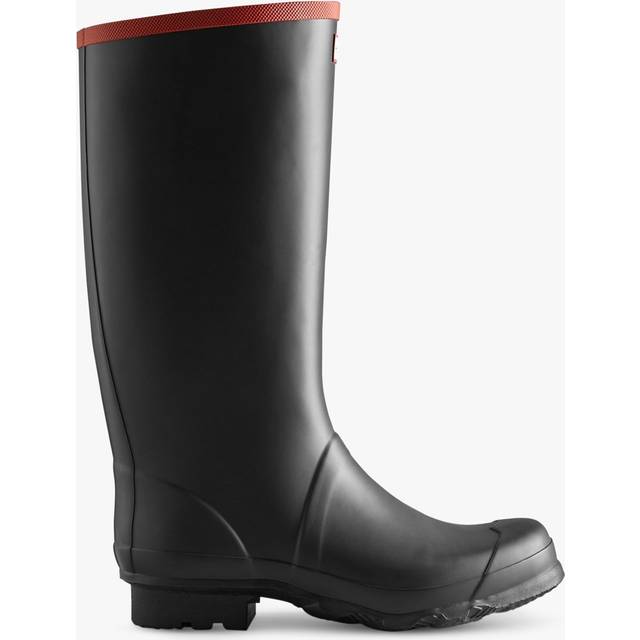 Hunter Hunter Argyll Full Knee Rubber Unisex Tall Wellington Boots - Black Black - UK 7
