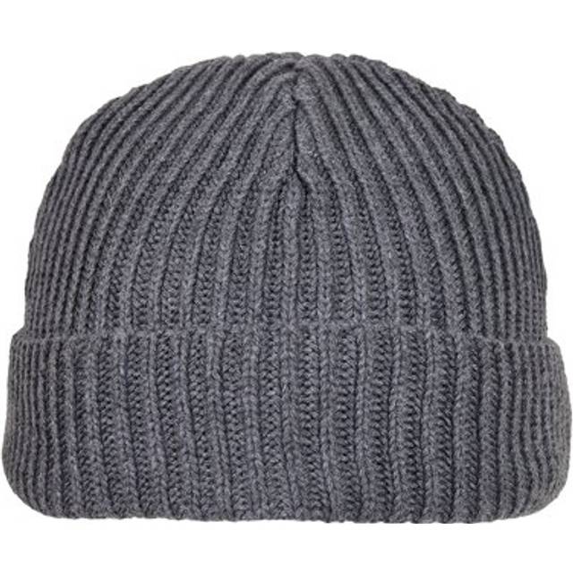 (One Size, Asphalt) Build Your Brand Womens/Ladies Fisherman Beanie