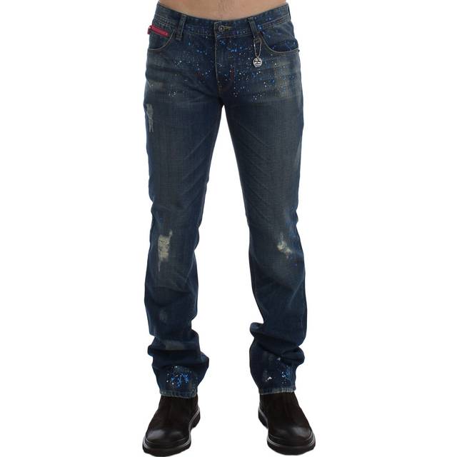 Costume National, Jeans, Herre, Blå, W34, Bomuld, Slim-fit jeans