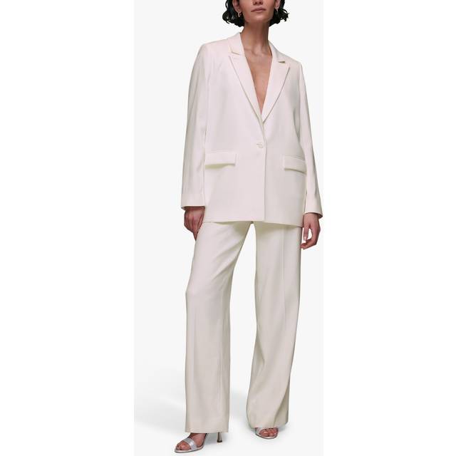 Whistles Andie Wedding Blazer, Ivory/Multi