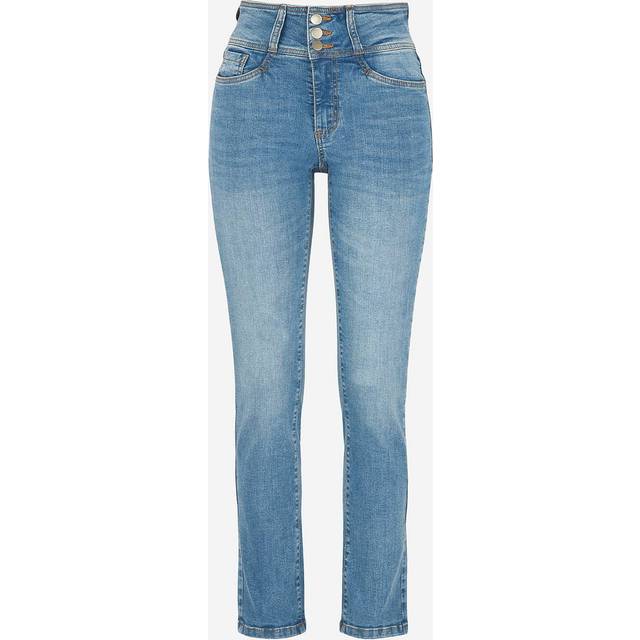 Smala jeans med hög midja - tre längder