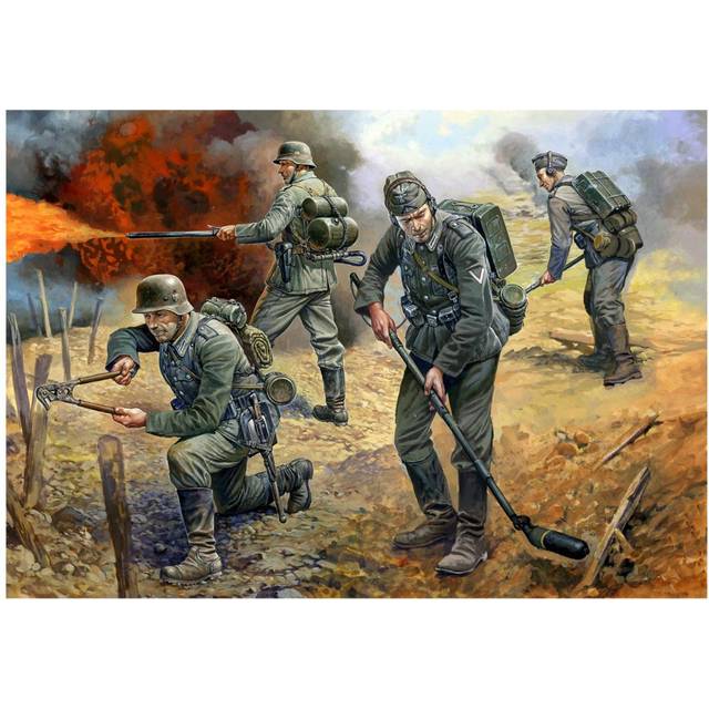 Zvezda Z6110 German Sturmpioniere Figures Scale 1:72 Model Kit