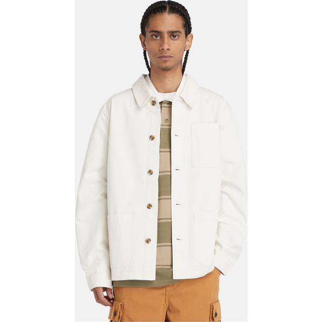Timberland Kempshire Washed Canvas - Jacka - Herr Vintage White M