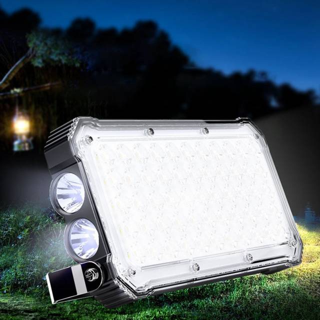 20000Mah Multi-Functional Camping Light LED Portable Light Bracket Tent Emergency Lighting USB Charging Outdoor(White)