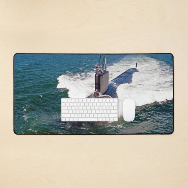 Desk Mat USS CALIFORNIA (SSN-781) SHIP'S STORE Large Gaming Mouse Pad 35x16 inch