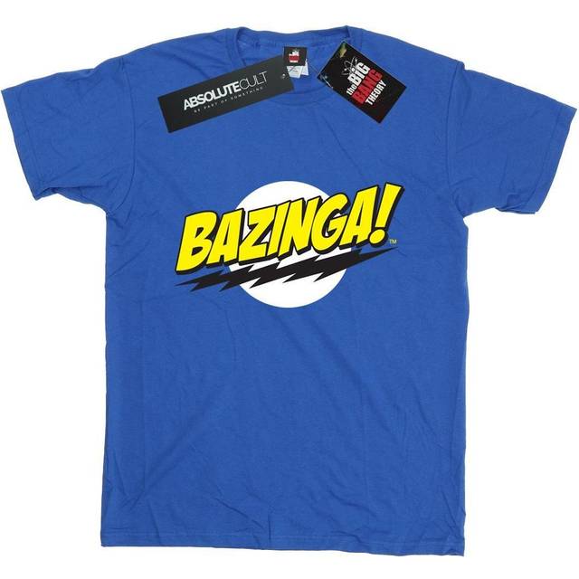 (XL, Royal Blue) The Big Bang Theory Womens/Ladies Bazinga Boyfriend T-Shirt