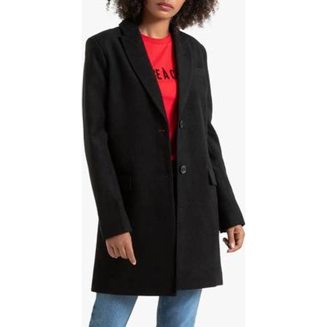 Mid-Length Coat - Black - 10