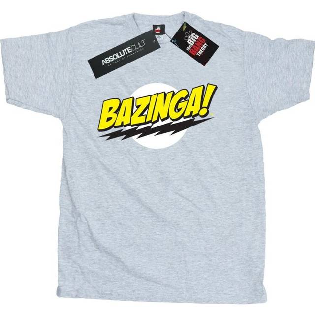 (M, Sports Grey) The Big Bang Theory Mens Bazinga Cotton T-Shirt