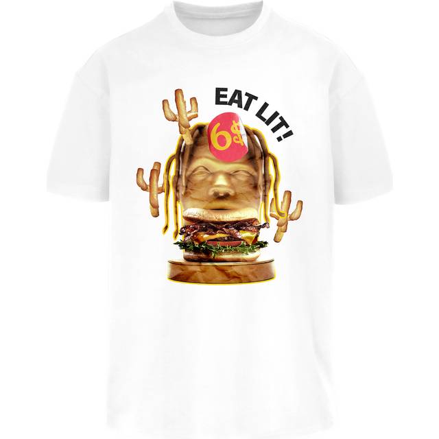 T-shirt Urban Classics Eat Lit Oversize Tee White XL (XL)