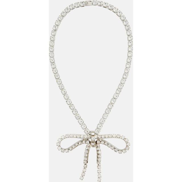 Balenciaga Archive Ribbon embellished necklace - silver (S)
