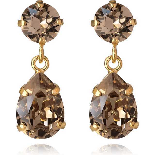 Örhängen mini drop earring greige