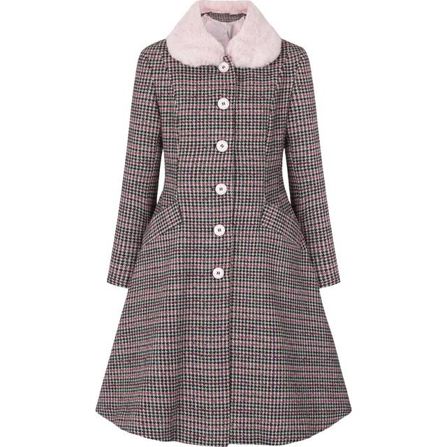 Hell Bunny Watson Coat Coats black pink - M