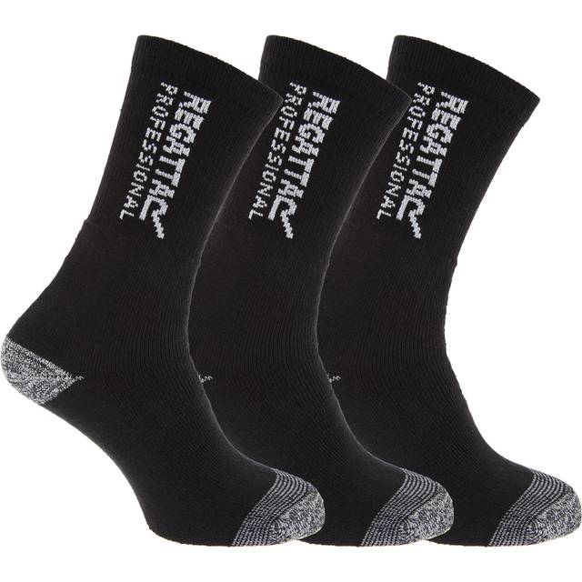 Regatta Professional 3-Pack Work Socks RMH003 Black Shoe 6-11 Colour: