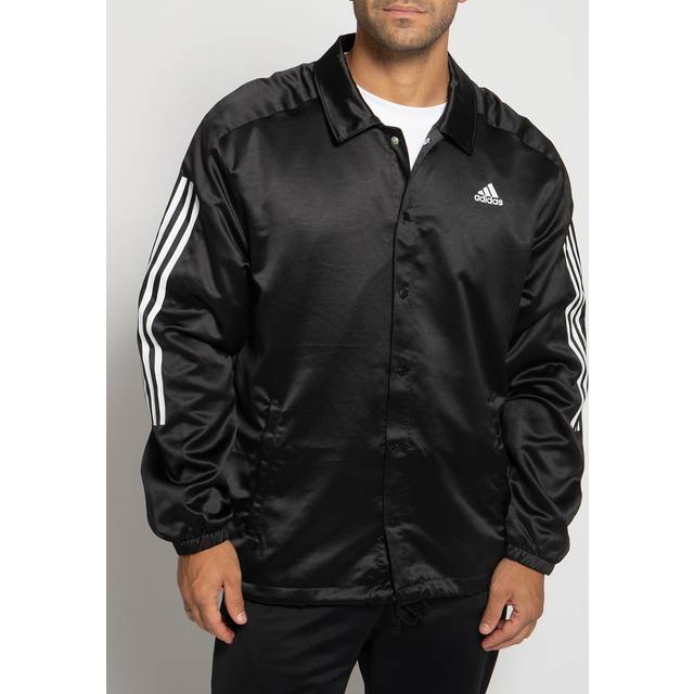 Satin Coaches Jacket - Black