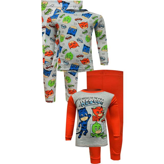 4-Pack Toddler Boys PJ Masks Rescues Sleep Set - Blue&#47;Red&#47;Gray (2T)