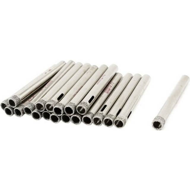 sourcingmap 20 Pcs 6mm Dia Diamond Coated Drill Bit Marble Tile Glass Hole Saw