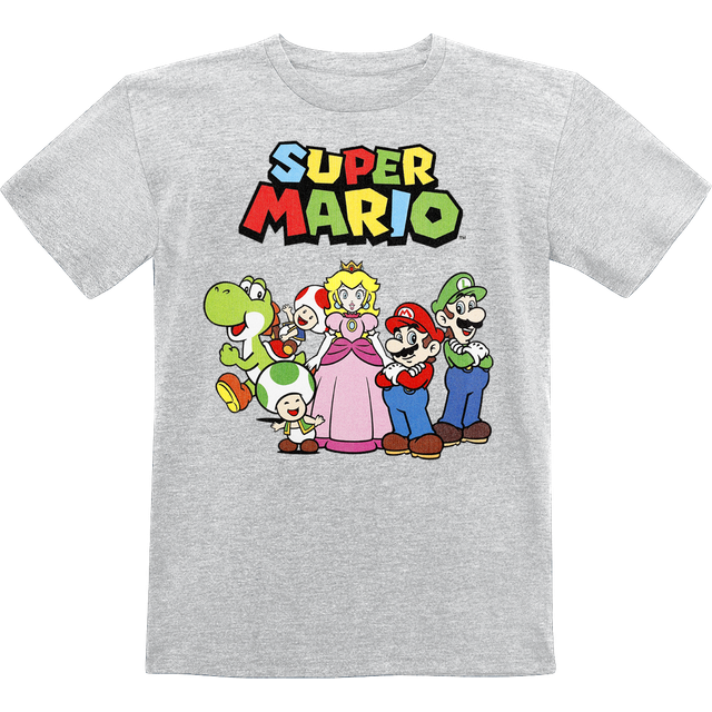 Super Mario Kids - Characters T-Shirt mottled grey - 12 Years