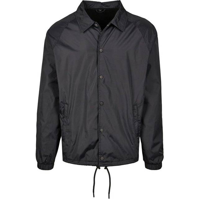 (S, Black) Build Your Brand Mens Coach Jacket