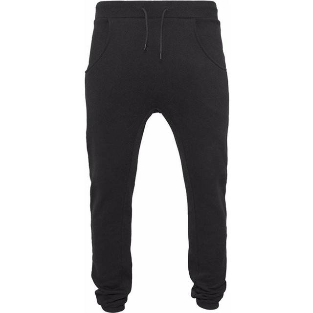 (2XL, Black) Build Your Brand Mens Heavy Deep Crotch Sweatpants