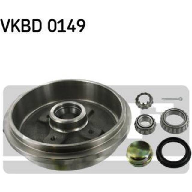 SKF Bromstrumma VKBD 0149 med integrerat hjullager VOLKSWAGEN: GOLF 2, GOLF 3 Variant, Polo III Hatchback, SKODA: Felicia 1 Pickup, SEAT: Ibiza 2