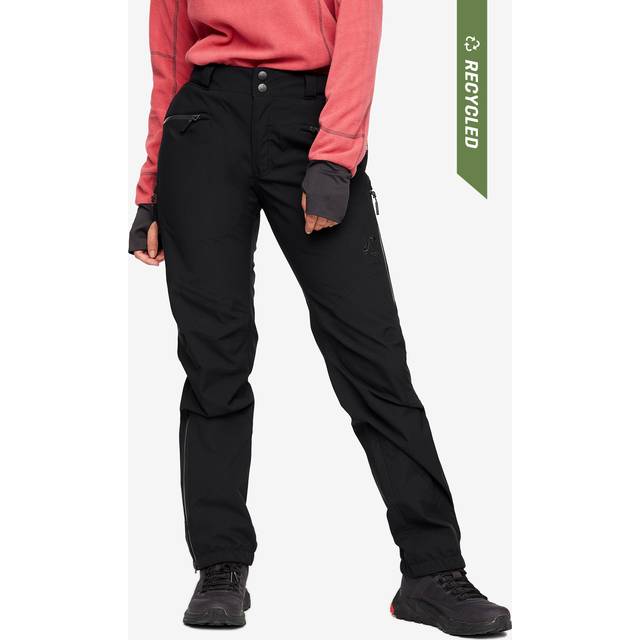 RevolutionRace Dam Silence Proshell 3L Pants, Vattentäta och Slitstarka Regnbyxor för alla Utomhusaktiviteter, Black/Anthracite 3.0, XXL