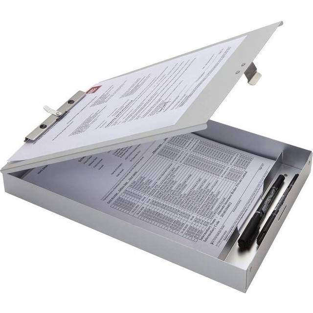 Business Source  Storage Clipboard - Sliver - 1.5 x 9.2 x 14 in.
