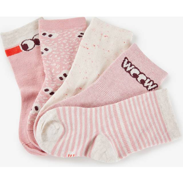 Kids' Socks 5-pack - Patterns - Sweet Pink
