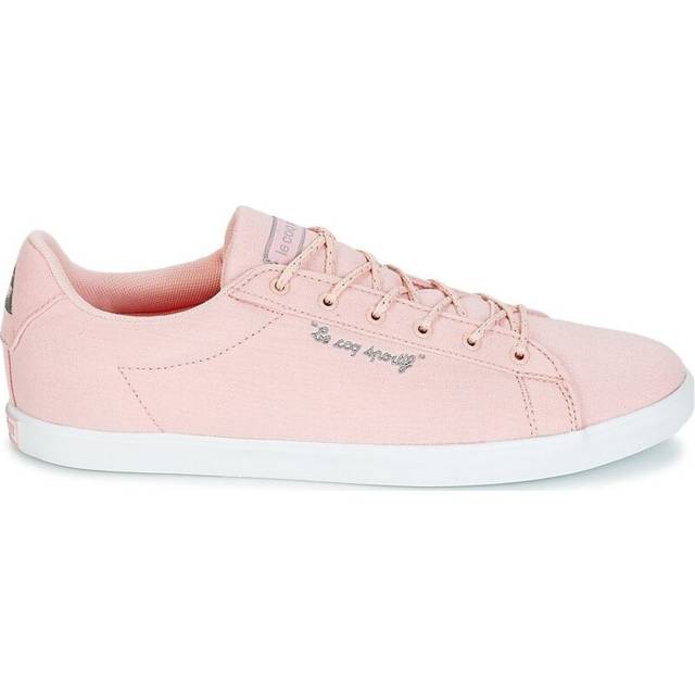 Le Coq Sportif Agate LO CVS Metallic Womens Pink Plimsolls Canvas - Size UK 5.5