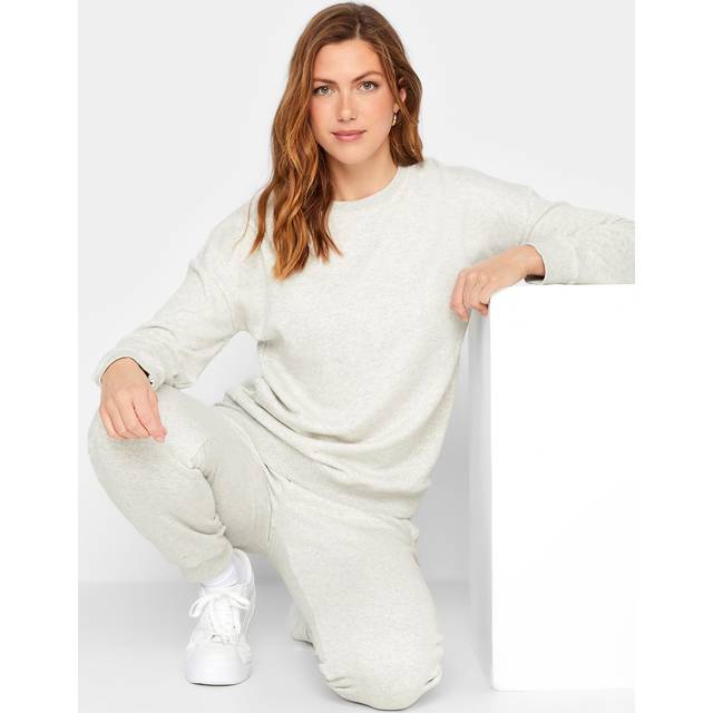 Lts Tall Light Grey Long Sleeve Sweatshirt 8 Lts | Tall Women's Hoodies & Sweatshirts