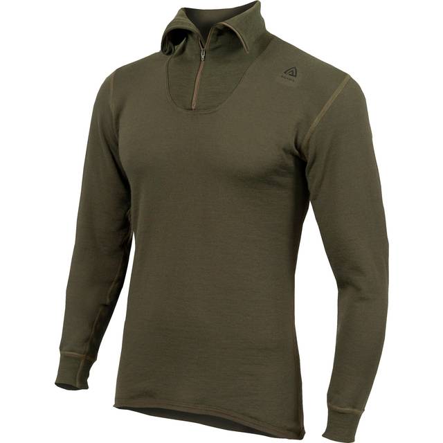 Aclima HotWool 230 g Polo Zip (Grön (OLIVE NIGHT) XXX-large)