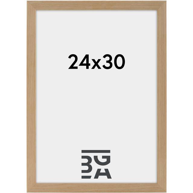 Quadrum 24 x 30cm Wooden Picture Frame With Protective Glass Front - Tan - One Size
