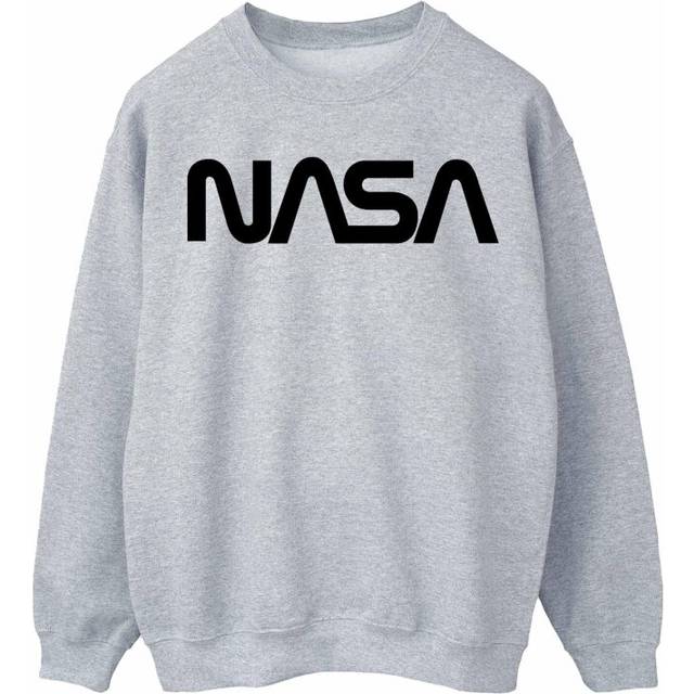 NASA Mens Modern Logo Sweatshirt XL grey