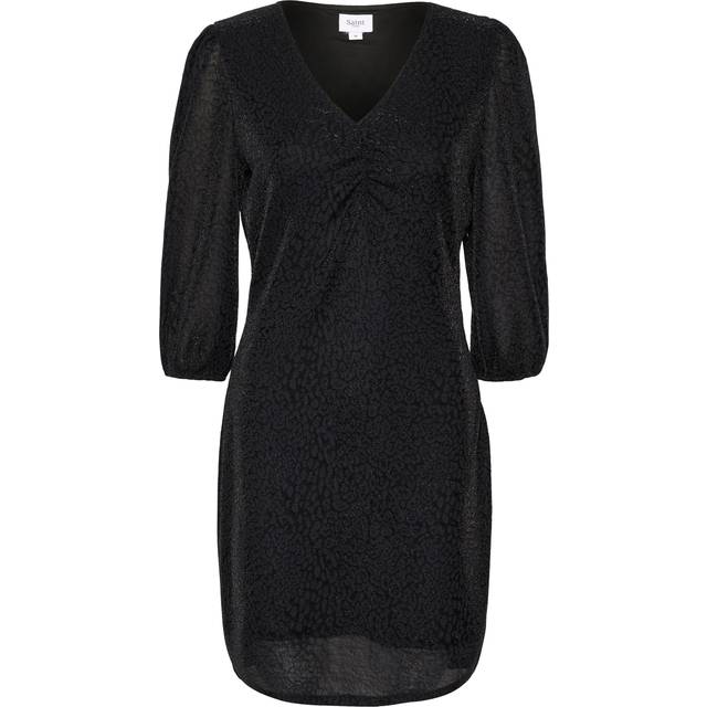 Saint Tropez Biana V-Neck Dress, Black