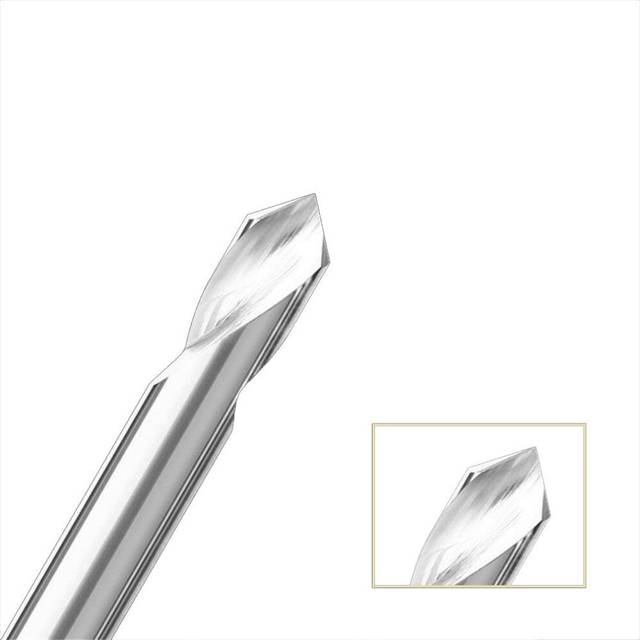 (D2*4*50L) 2 Edge 90 Degree Centering Drill Aluminum Fixed Point Drill Carbide Knife Gong Knife Cnc Tool Without Coating