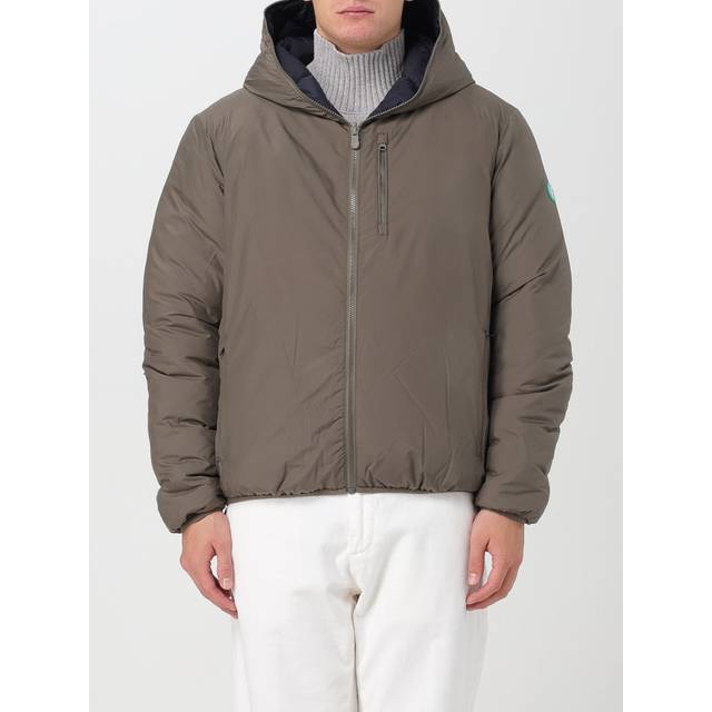 SAVE THE DUCK LAMIUM BEIGE REVERSIBLE HOODED JACKET