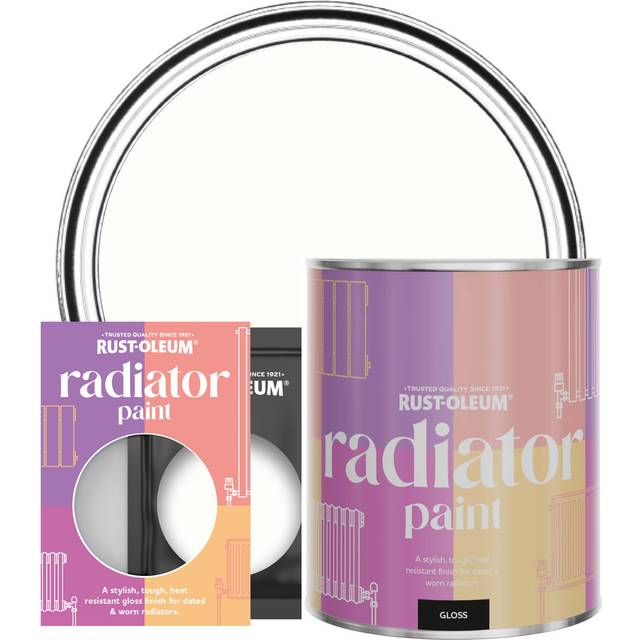 Rust-Oleum Radiator Paint, Gloss Finish - Chalk White - 10ml