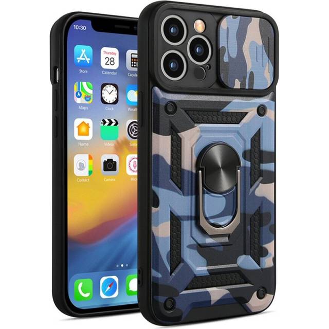 Case for iphone 13 pro max in sea blue hybrid armoured cover shockproof