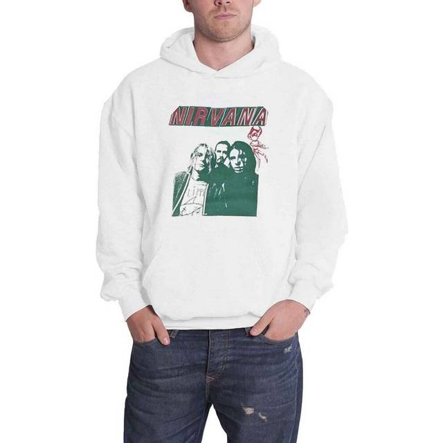 Nirvana Unisex Adult Pinball Pullover Hoodie XXL white