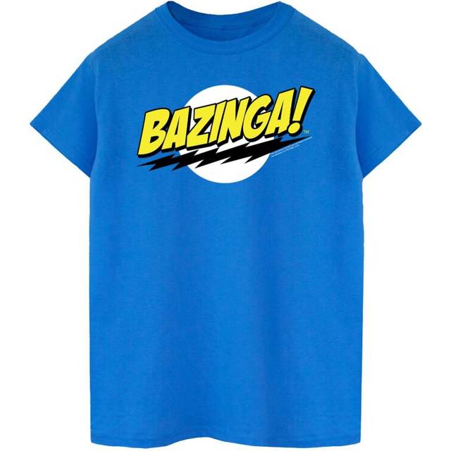 (XL, Royal Blue) The Big Bang Theory Mens Bazinga Cotton T-Shirt