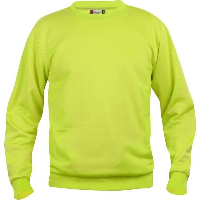 (L, Visibility Green) Clique Unisex Adult Plain Sweatshirt