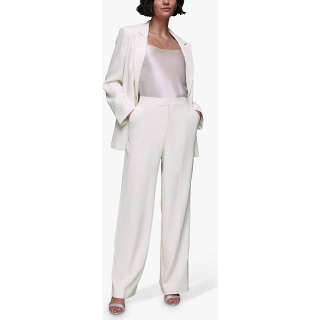 Whistles Annie Wedding Trousers, Ivory