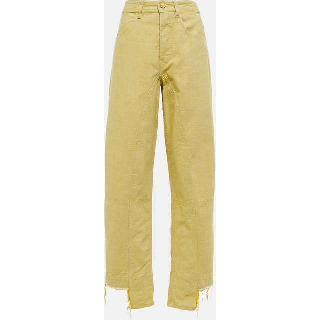 Jil Sander High-rise wide-leg denim jeans - yellow (UK 6)