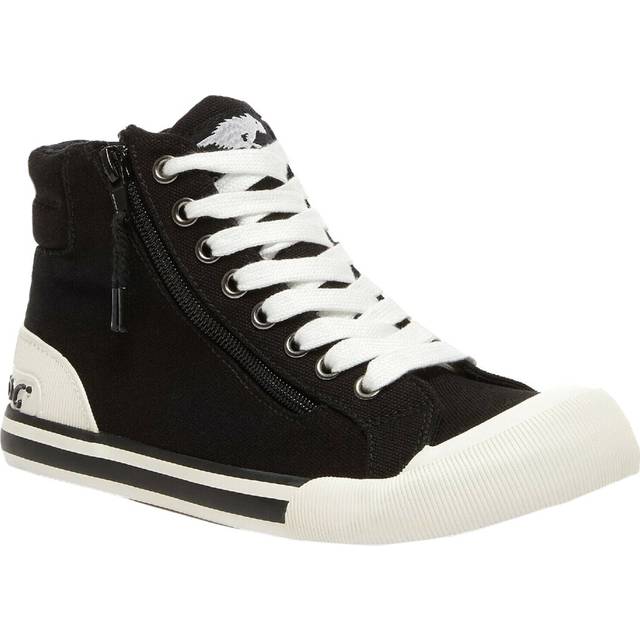 Rocket Dog Dam/Ladies Jazzin Hi Trainers 4 UK svart