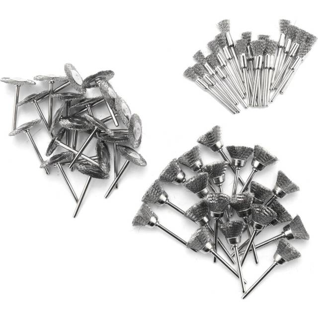Steel Brush for 60Pcs 3mm Wire Wheel Brush Mini Drill Tool for Metal Rust Polishing