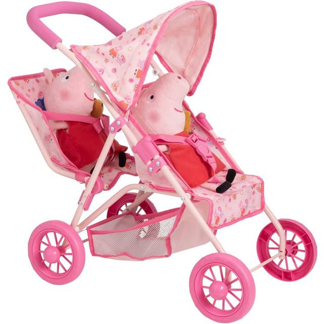 Peppa Pig Tandem Twin Doll Stroller