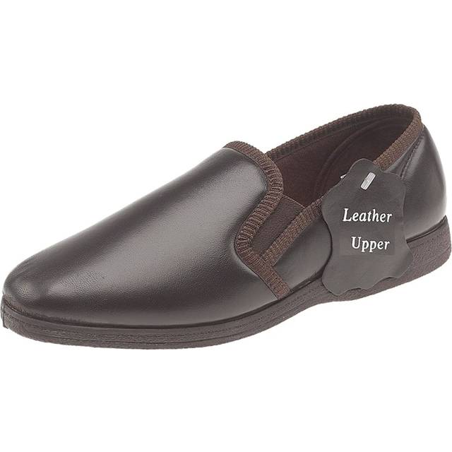 Sleepers Hadley Slippers Men's | Slip On Shoes  | Dark Brown  | UK Size 10