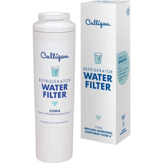 Culligan CUW4 Refrigerator Water Filter | Replacement for Whirlpool Water Filter 4 (EDR4RXD1) | Replace Every 6 Months | Pack of 1