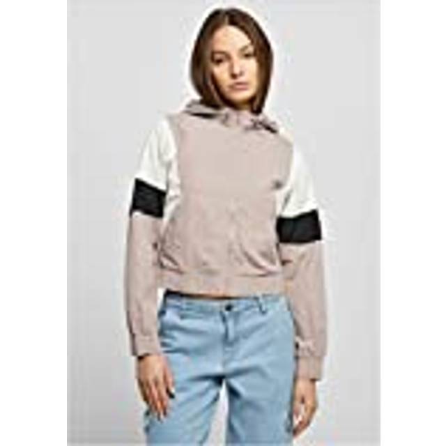 Urban Classics - Ladies Short 3 Tone Crinkle Duskrose/Whitesand/Black - Jacket - gid://shopify/Metaobject/122014761197 - L - 100% Nylon,Shell: 100% Polyester; Lining: 100% Polyester,Synthetics